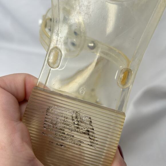 Tory Burch Mini Miller Thong Sandals Size 6 Jelly Flip Flops Travel Cruise Beach - Picture 5 of 5